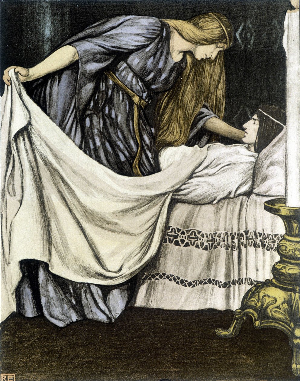 La Morte di Tristano - in "Il Romanzo di Tristano e Isotta", di Robert Engels da Robert Engels