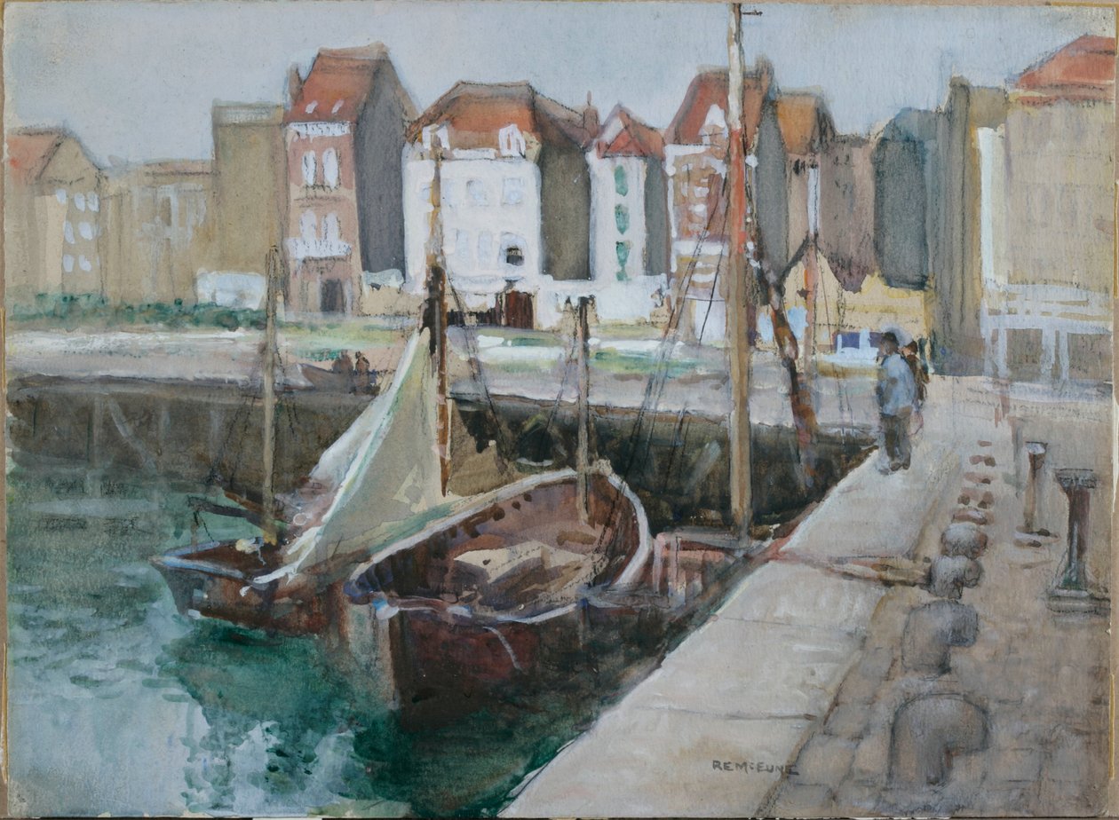 Blankenberghe, Belgio (matita e acquerello su carta) da Robert Ernest McEune