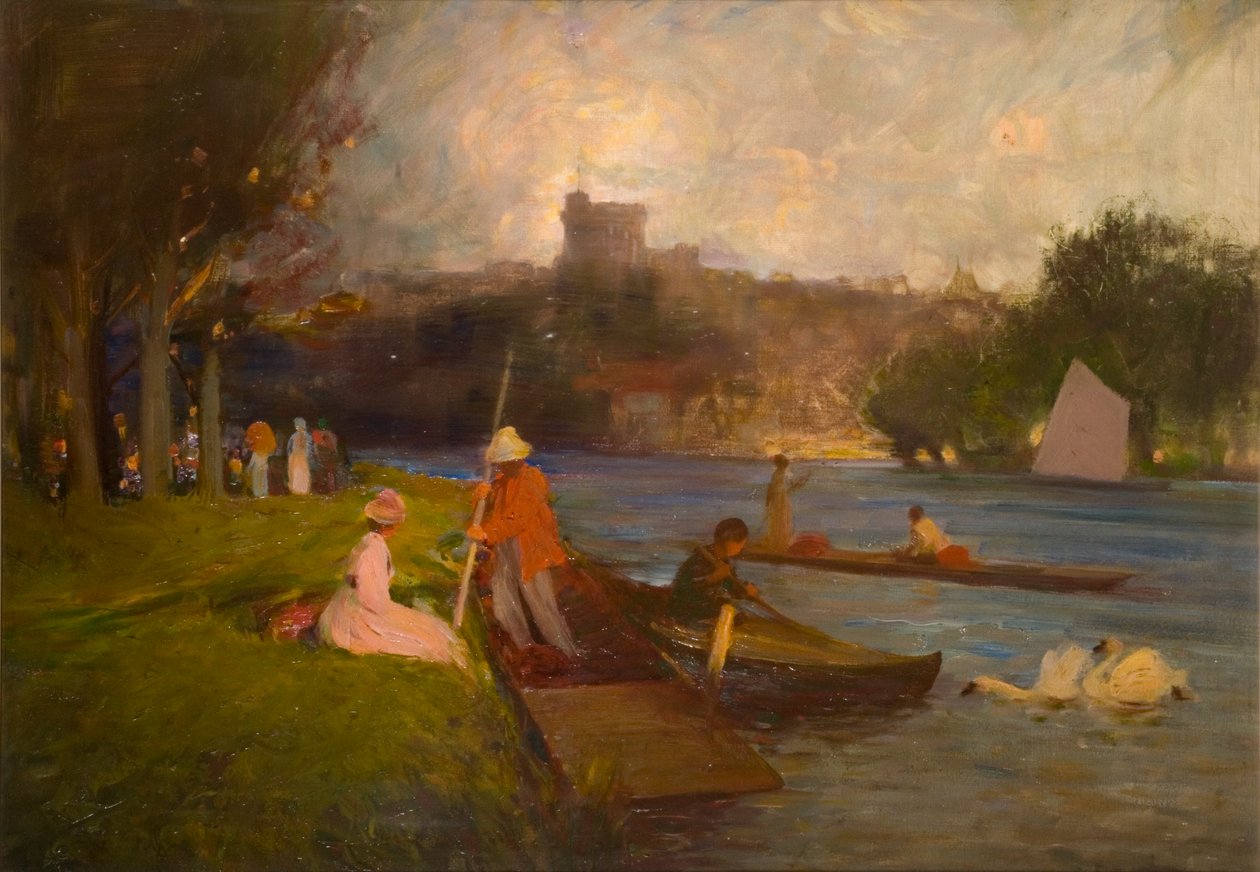 Il Tamigi a Windsor da Robert Ernest McEune
