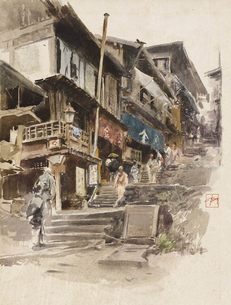 Una Strada a Ikao, Giappone II, 1890 da Robert Frederick Blum