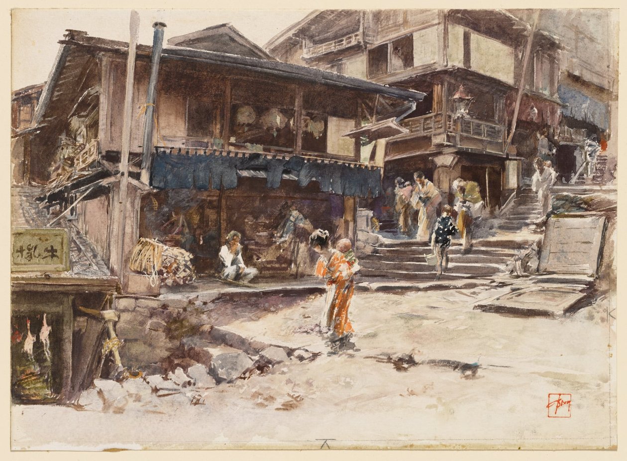 Una strada a Ikao, Giappone, I da Robert Frederick Blum