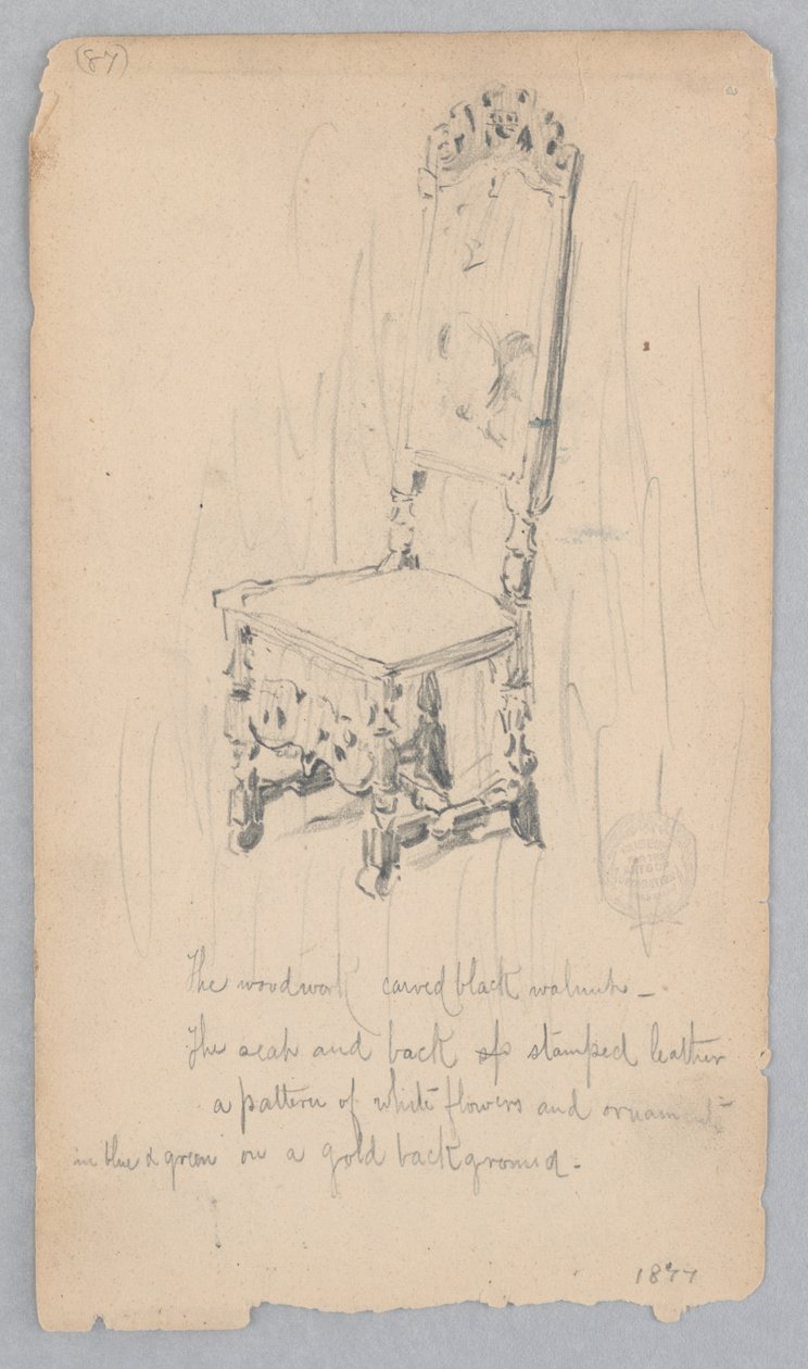 Sedia da Robert Frederick Blum