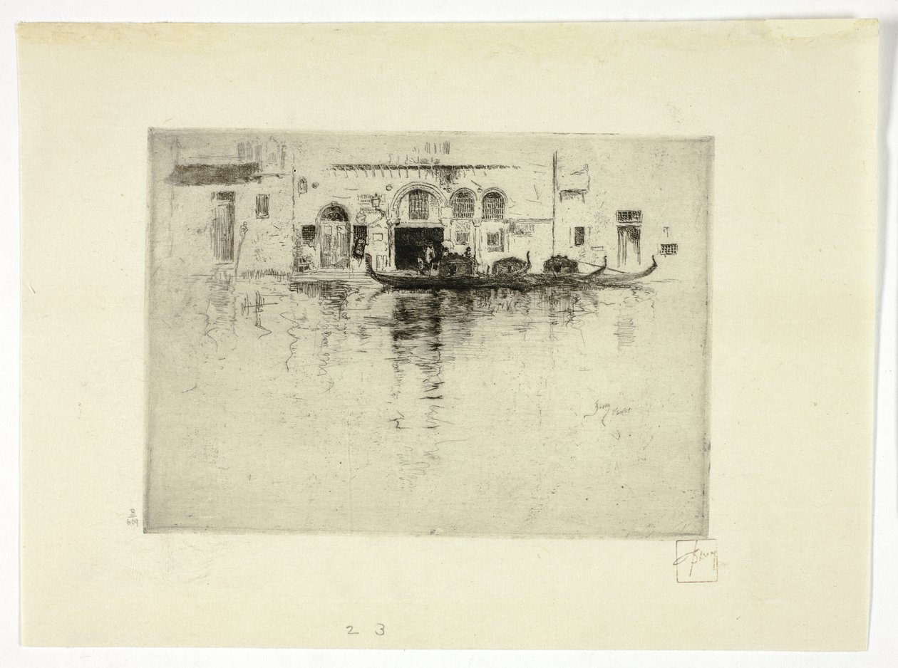Gondole e palazzo veneziano da Robert Frederick Blum