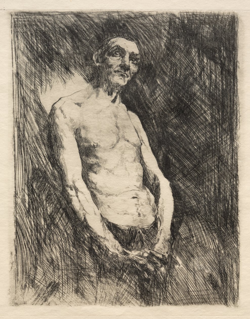 Figura di uomo mezzo nudo da Robert Frederick Blum