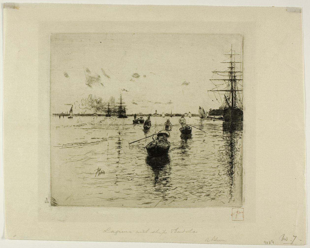 Laguna con vapori e gondole, Venezia da Robert Frederick Blum