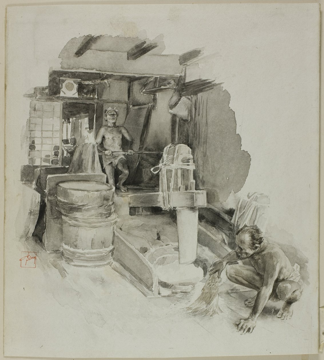 Pesticciare la risaia da Robert Frederick Blum