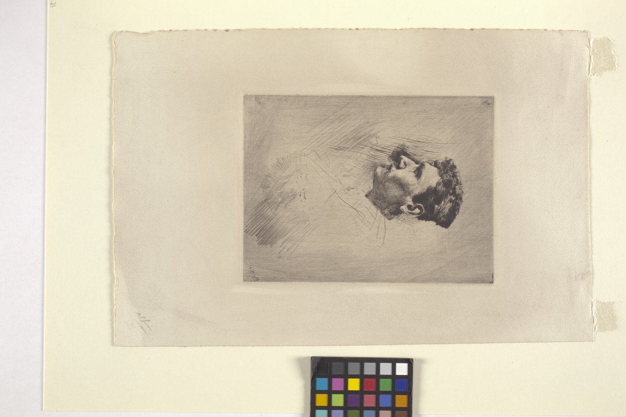 Ritratto di profilo di un uomo da Robert Frederick Blum