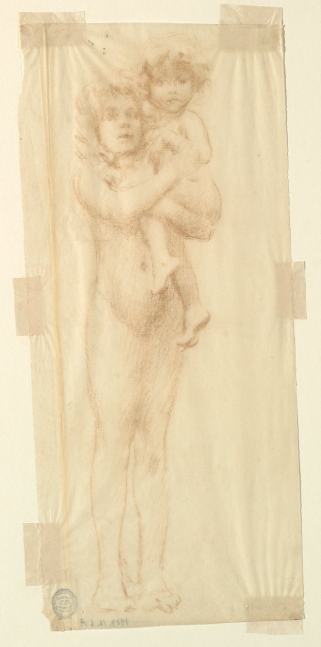 Studio per una Donna che Tiene un Bambino, "Festa della Vendemmia," Mendelssohn Glee Club, New York, NY da Robert Frederick Blum