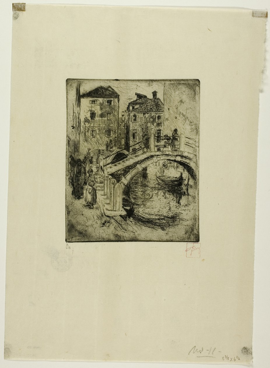 Canale e ponti veneziani da Robert Frederick Blum