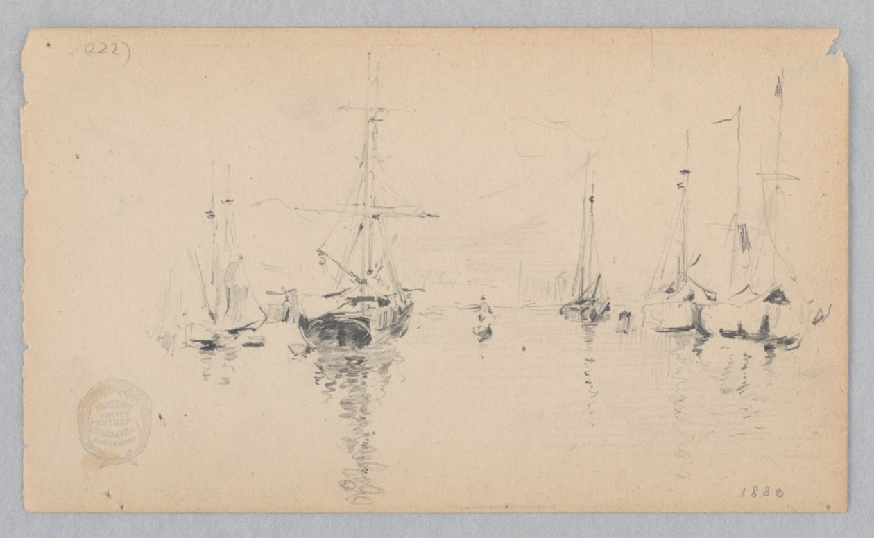 Veduta di un porto da Robert Frederick Blum