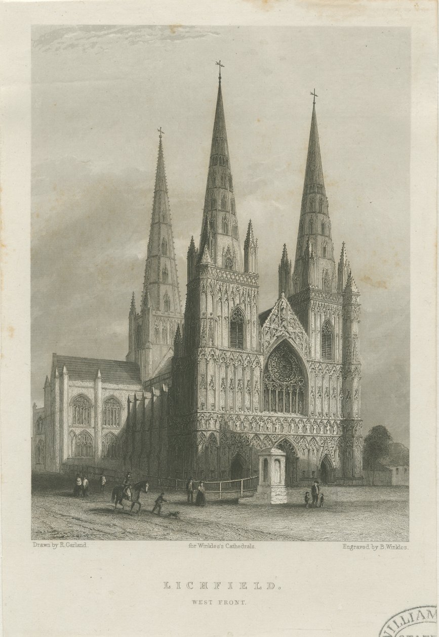 Cattedrale di Lichfield - Facciata Ovest da Robert Garland