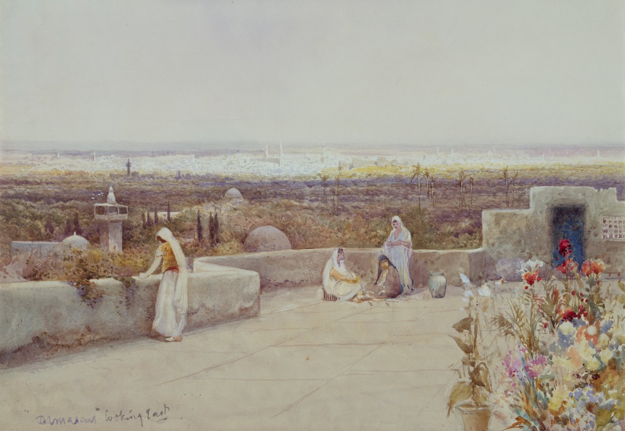 Damasco guardando a est da Robert George Talbot Kelly