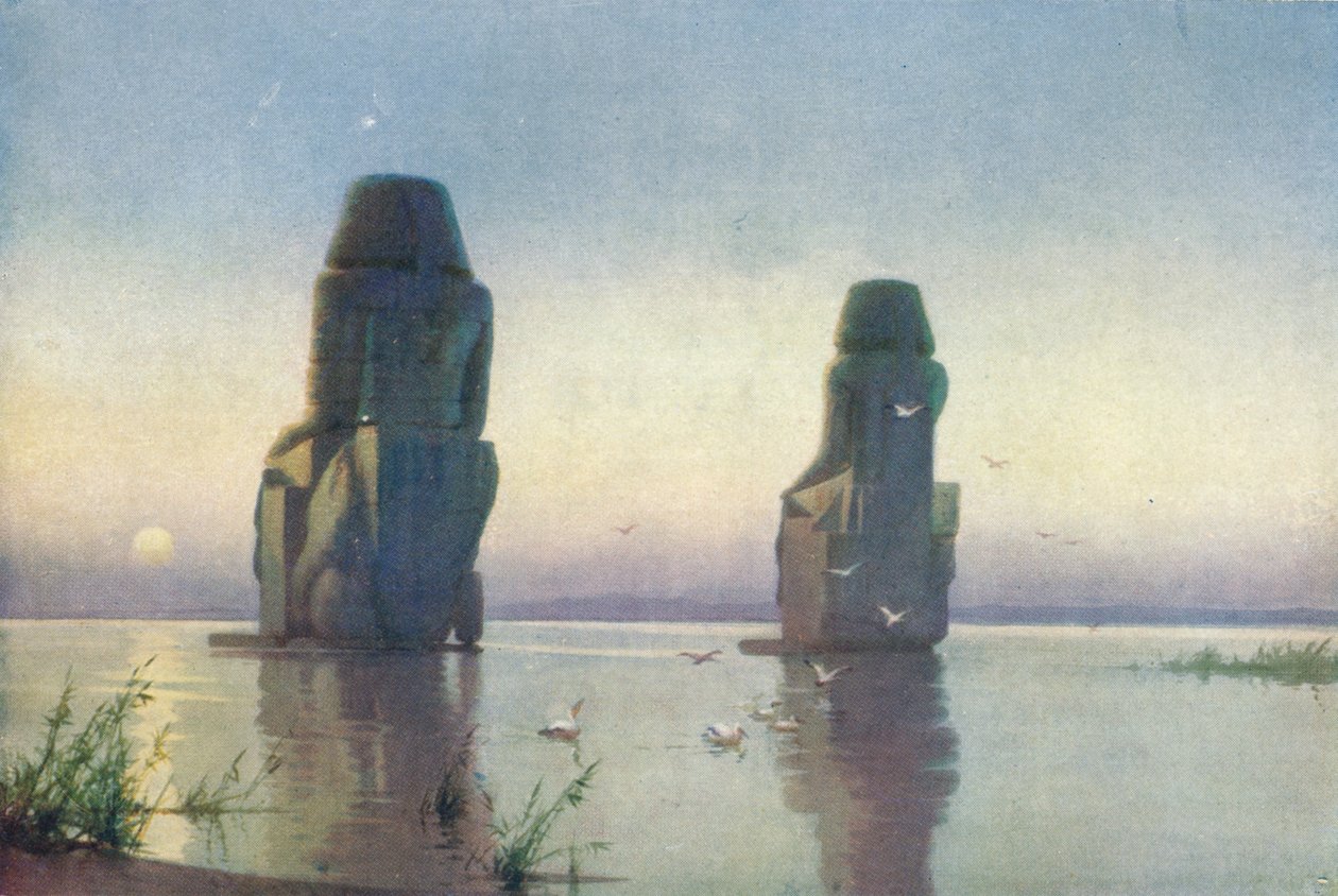I colossi di Tebe - Sorgere della luna da Robert George Talbot Kelly