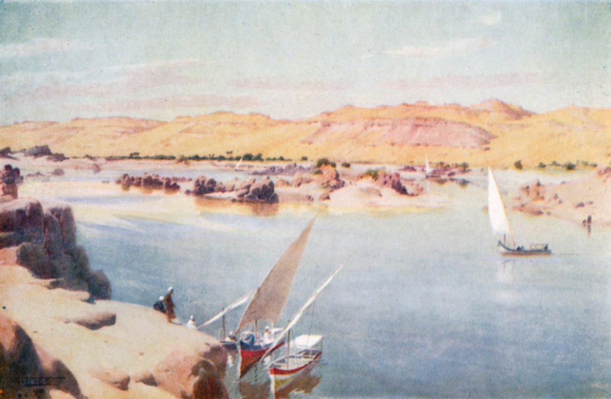 La prima cataratta (litografia a colori) da Robert George Talbot Kelly