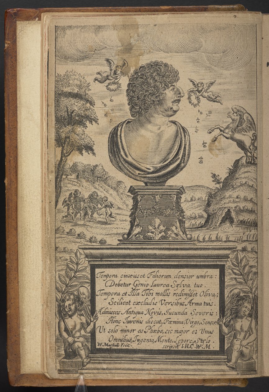 Frontespizio di Hesperides, o le Opere... da Robert Herrick
