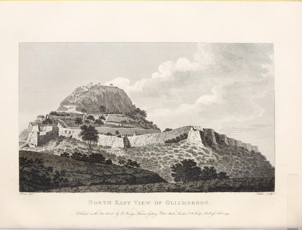 Illustrazione tratta dal libro Select views in Mysore, the country of Tippoo Sultan di Robert Home, pubblicato da Mr. Bowyer (1794) da Robert Home