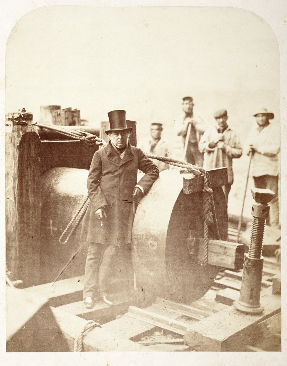 Ritratto di un gentiluomo in cantiere da Robert Howlett