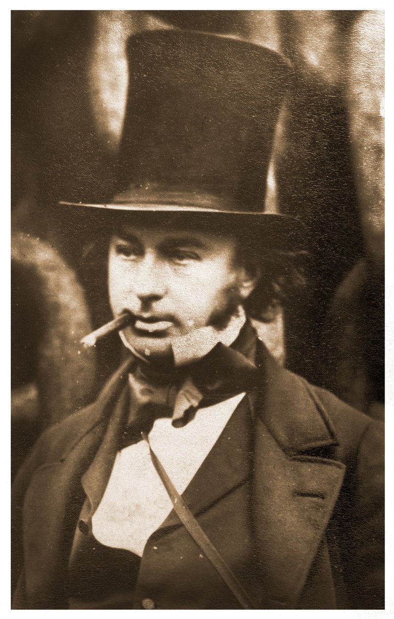 Ritratto di Isambard Kingdom Brunel vicino alle catene di lancio della SS Great Eastern, 1857 da Robert Howlett