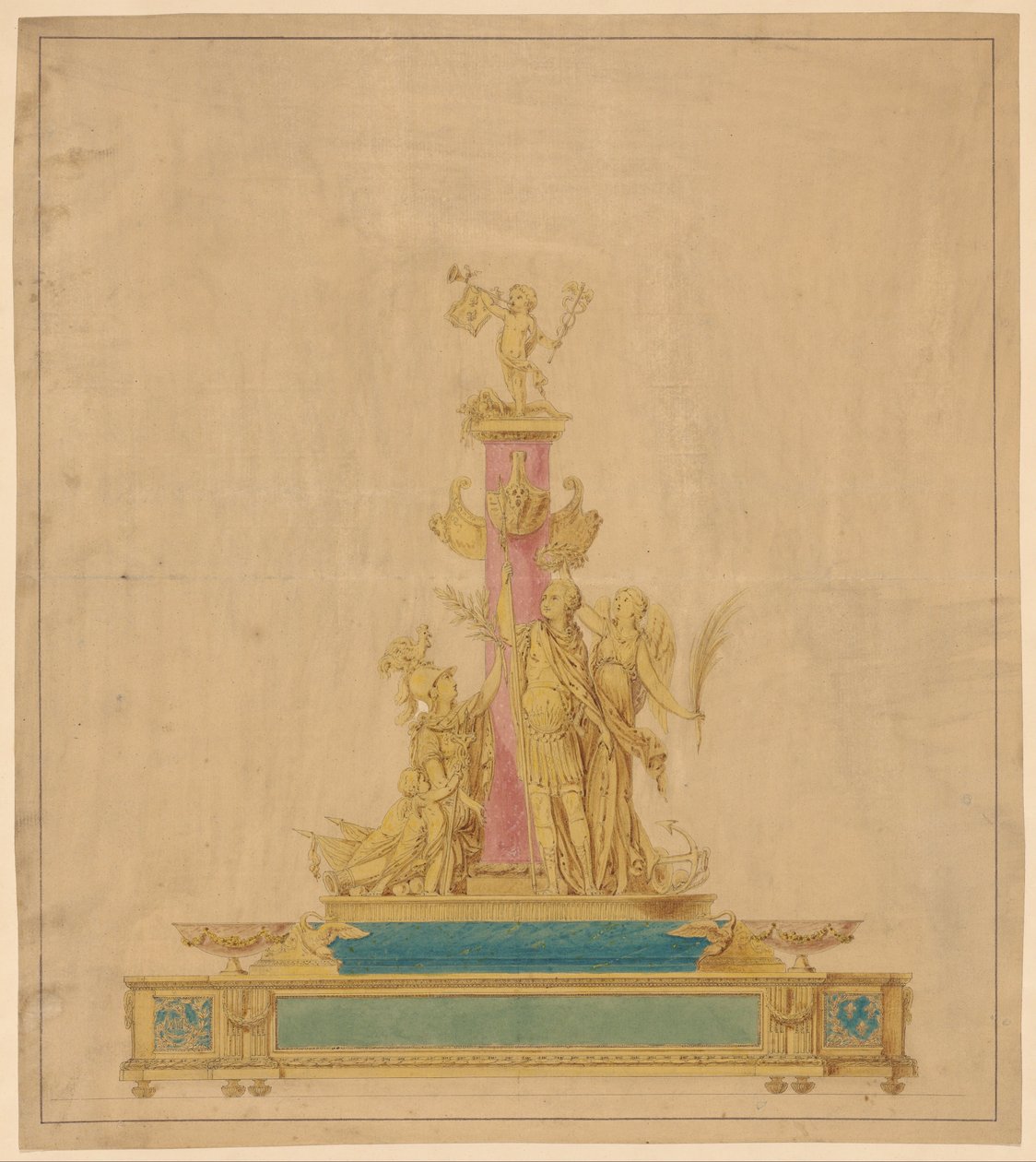 Disegno per un calamaio da Robert Joseph Auguste