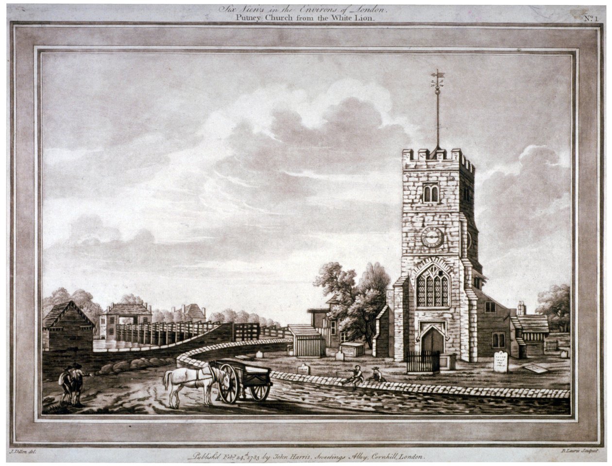 Chiesa di Santa Maria, Putney, Wandsworth, Londra da Robert Laurie