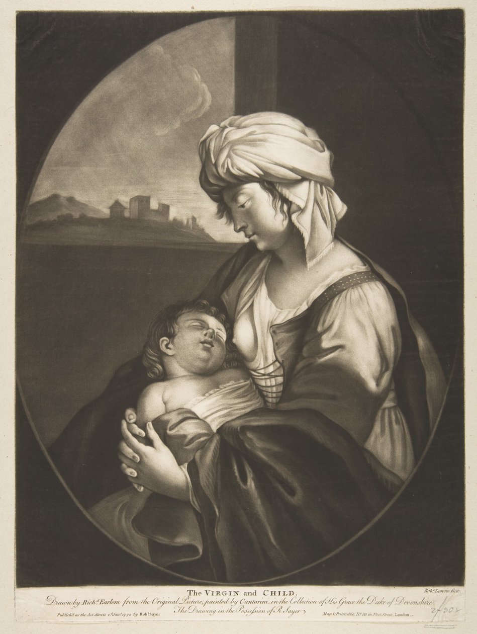 Vergine e Bambino, 1772 da Robert Laurie