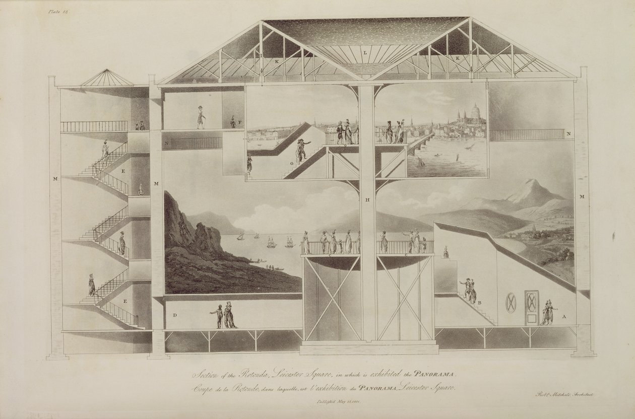Sezione della Rotonda, Leicester Square, da 