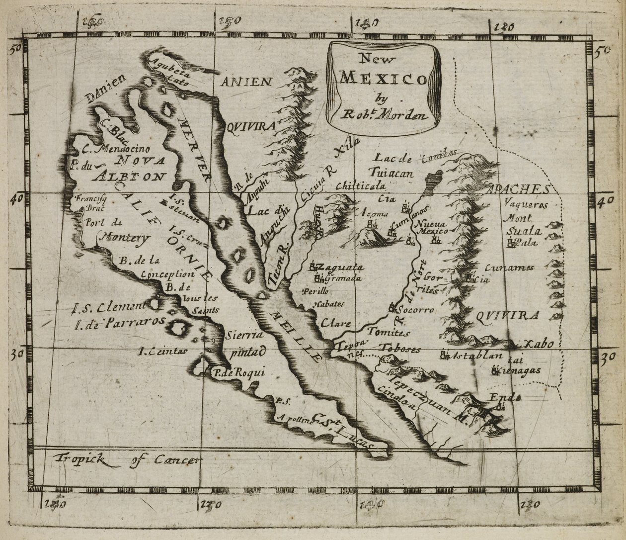 Maps.C.39.a.11, mappa 57 Nuovo Messico da Robert Morden