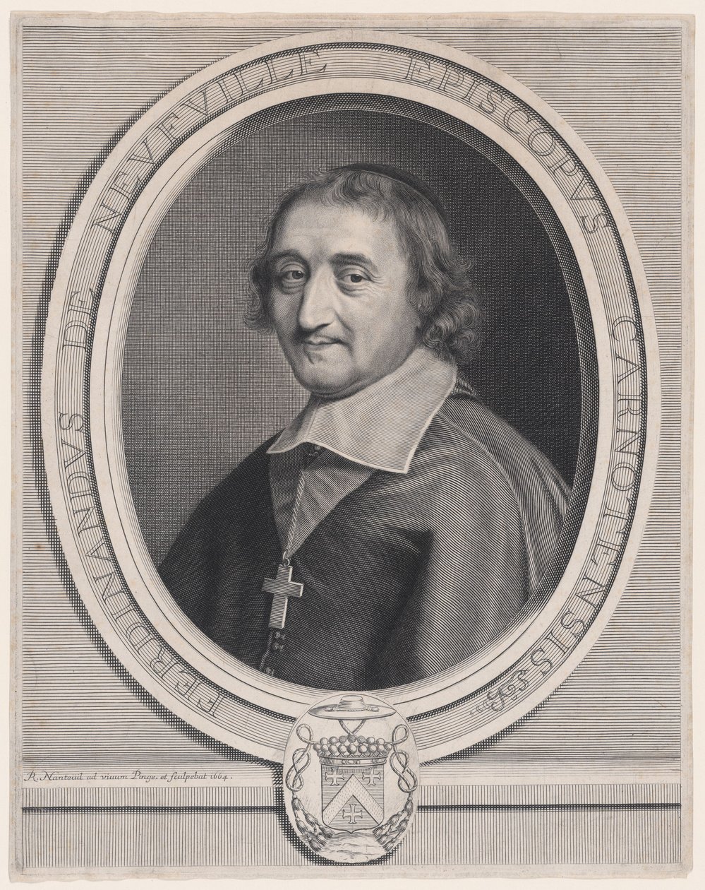 Ferdinand de Neufville, vescovo di Chartres (1608-1678) da Robert Nanteuil