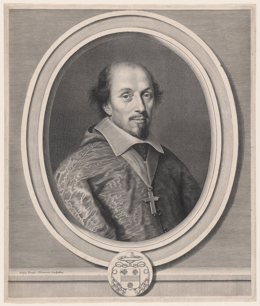 François Mallier du Houssay, vescovo di Troyes (Bishop of Troyes) da Robert Nanteuil