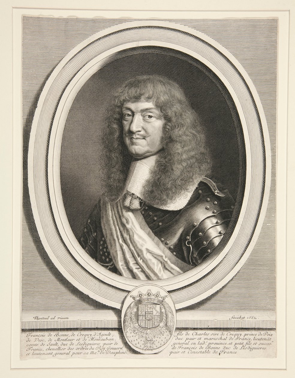 François de Bonne, Maresciallo di Créquy, duca di Lesdiguières (1624-1687) da Robert Nanteuil