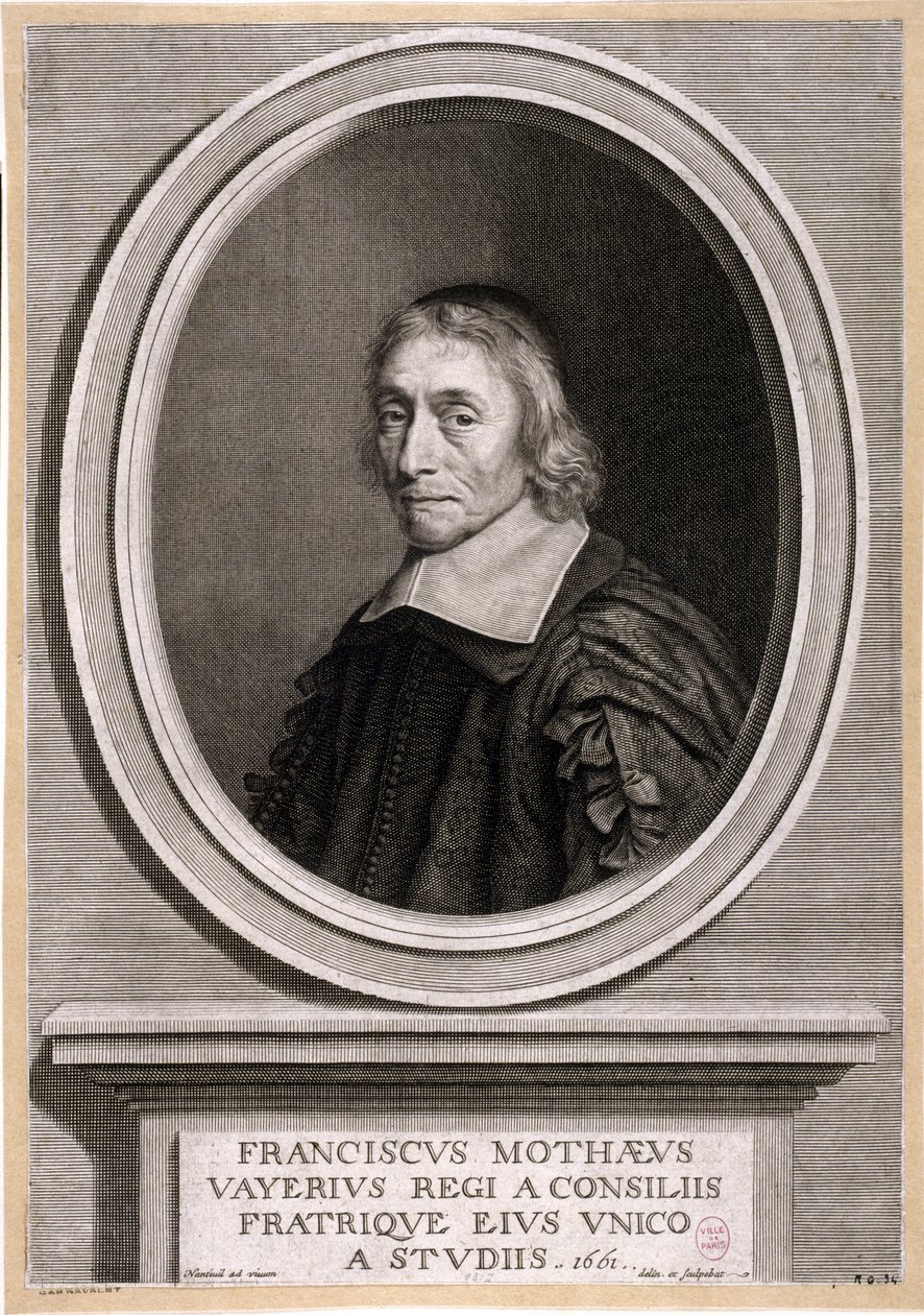François de la Mothe-Levayer. 1661. da Robert Nanteuil