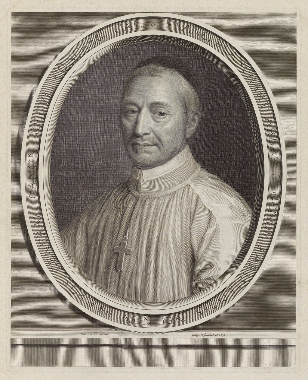 François Blanchart, Abate di Sainte-Geneviève da Robert Nanteuil