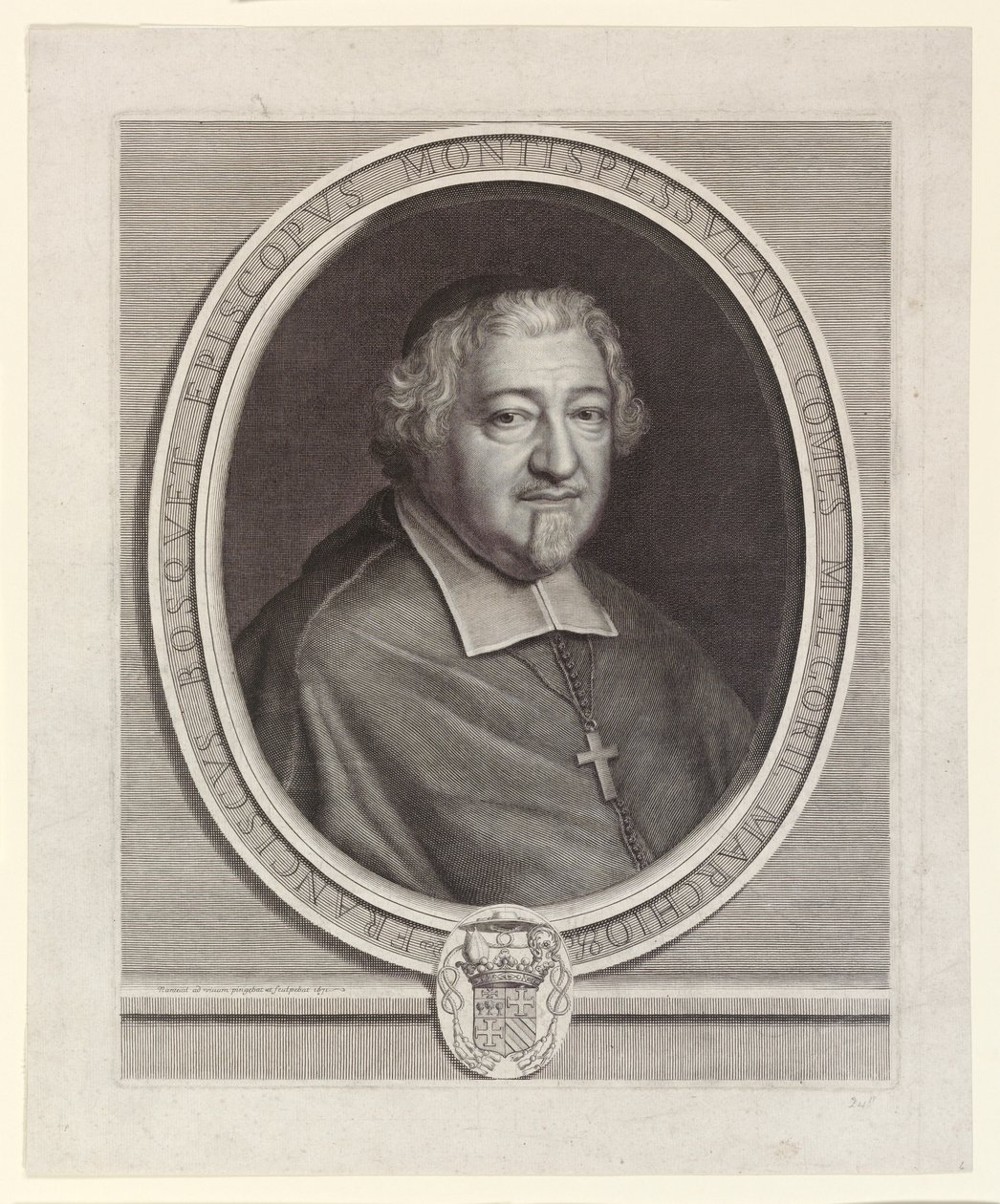 François Bosquet, Vescovo di Montpellier da Robert Nanteuil