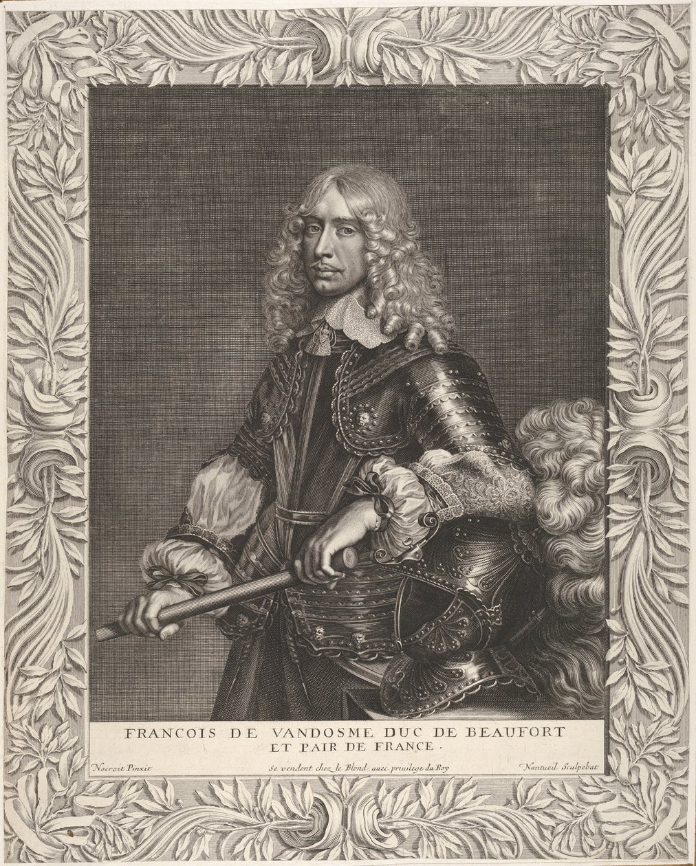 François de Vendôme, duca di Beaufort, ca. 1649 da Robert Nanteuil