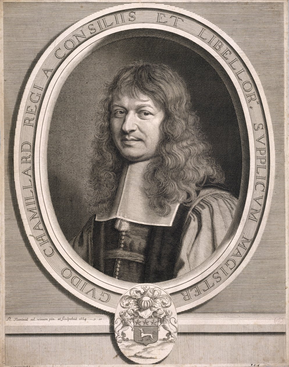 Guido Chamillard, maître des requêtes. 1664. da Robert Nanteuil