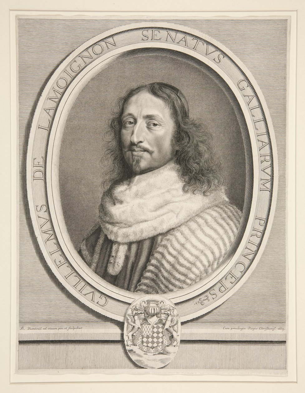 Guillaume de Lamoignon, primo Presidente del Parlamento di Parigi da Robert Nanteuil