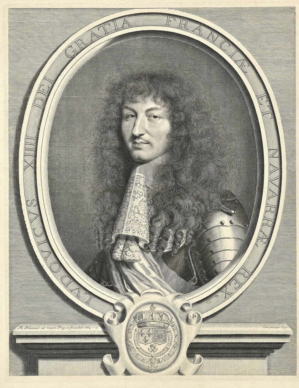 Luigi XIV, Re di Francia 1638-1715, 1664 da Robert Nanteuil