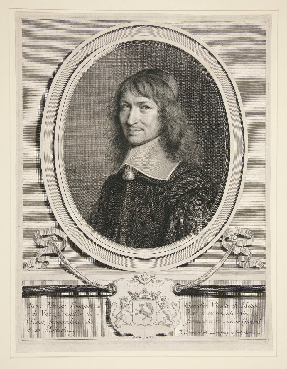 Nicolas Fouquet (Foucquet), Visconte di Melun e di Vaux da Robert Nanteuil