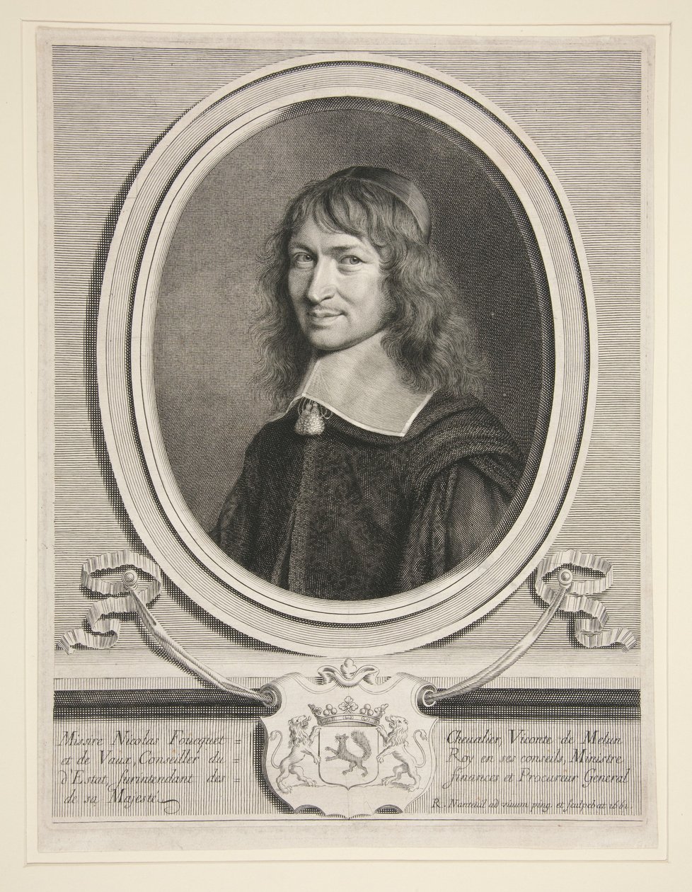 Nicolas Fouquet (Foucquet), visconte di Melun e di Vaux da Robert Nanteuil