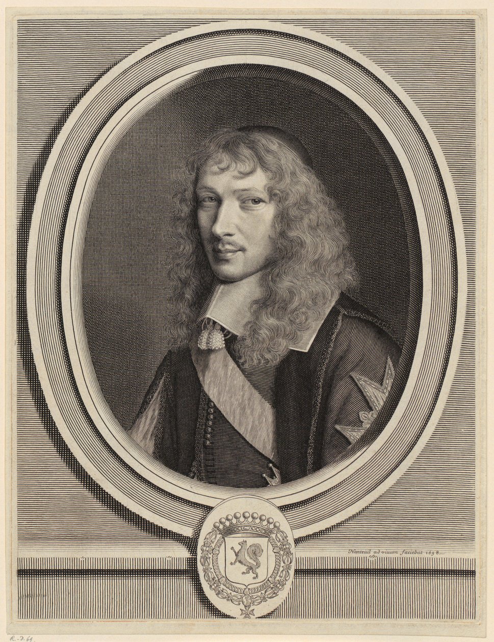 Ritratto di Basile Fouquet, ecclesiastico da Robert Nanteuil