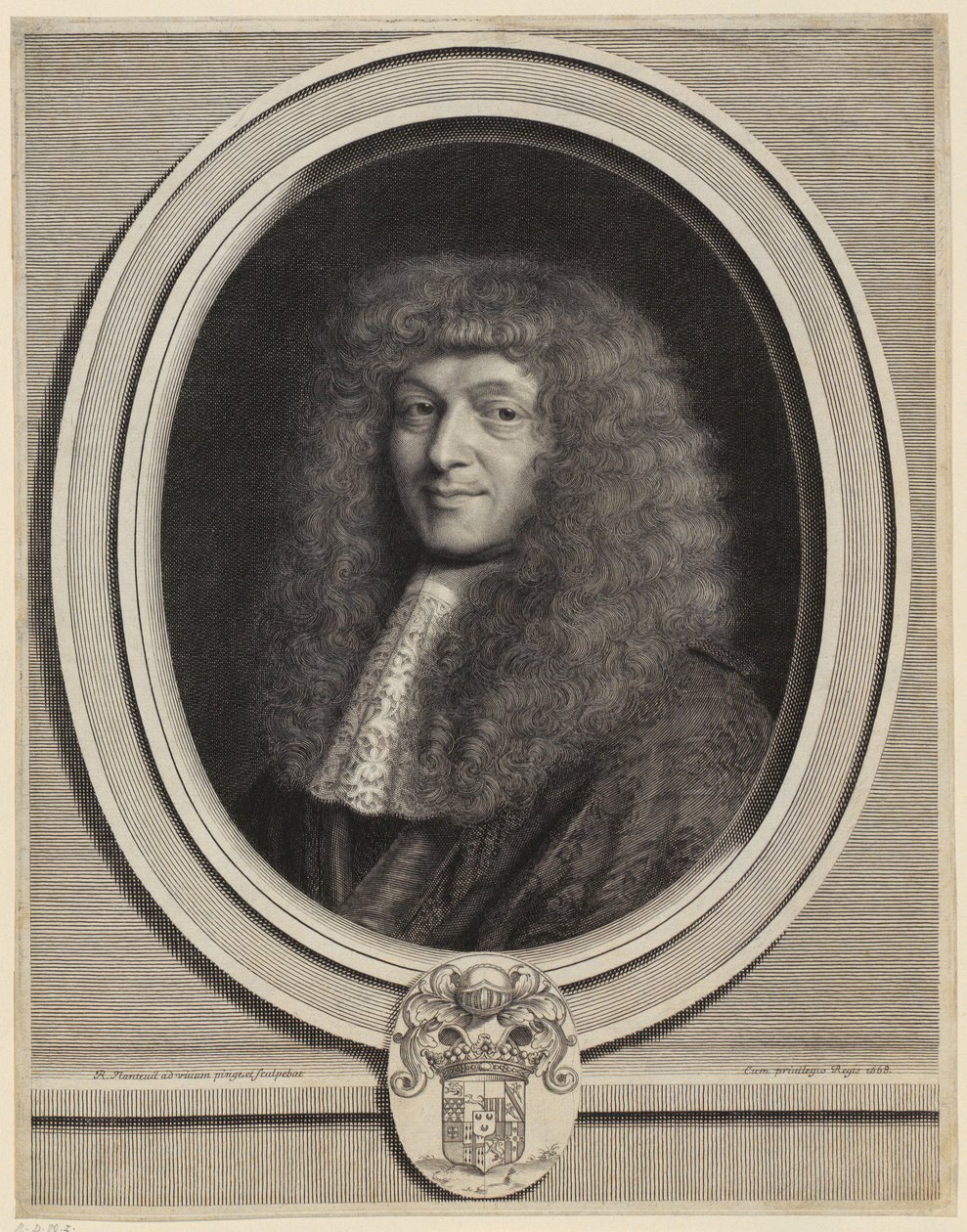 Ritratto di Honoré Courtin da Robert Nanteuil