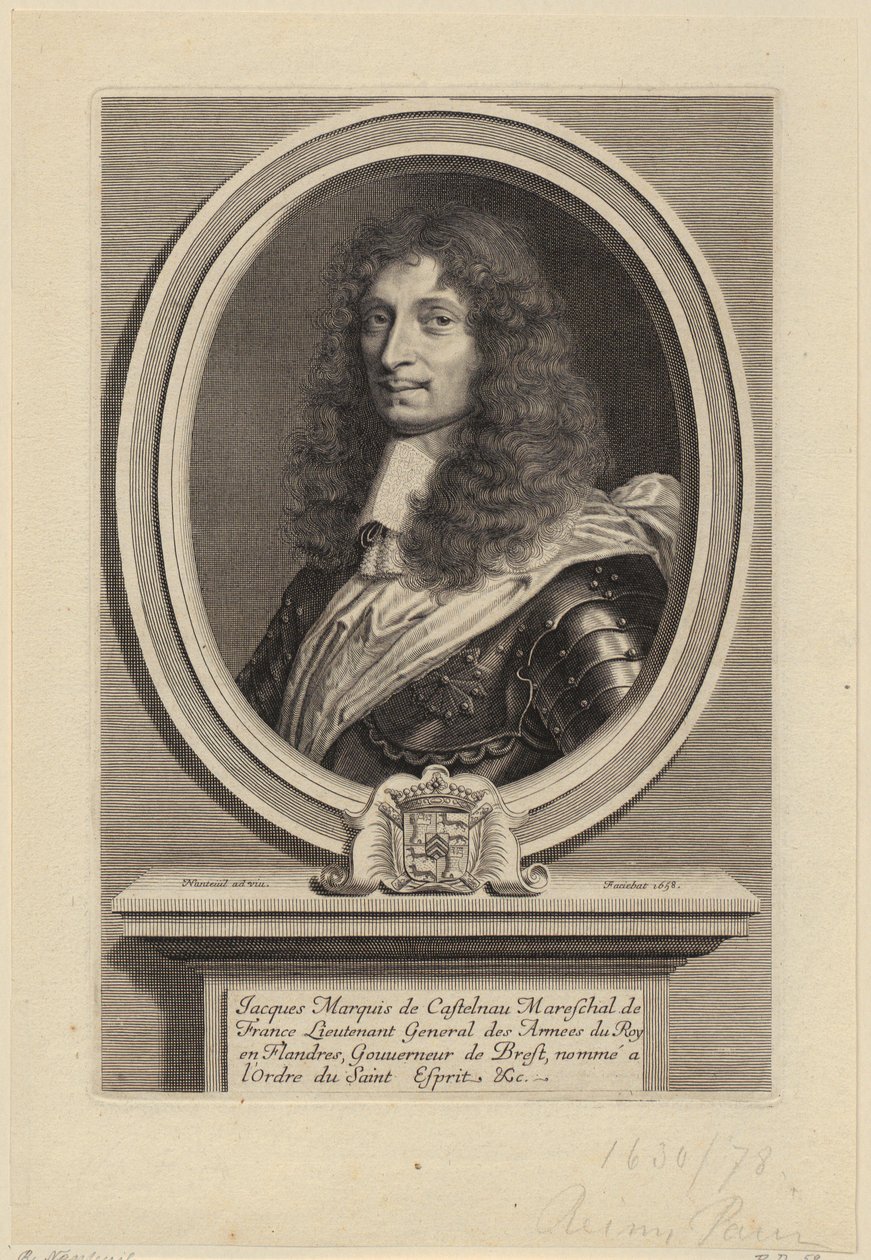 Ritratto di Jacques II de Castelnau, maresciallo di Francia da Robert Nanteuil