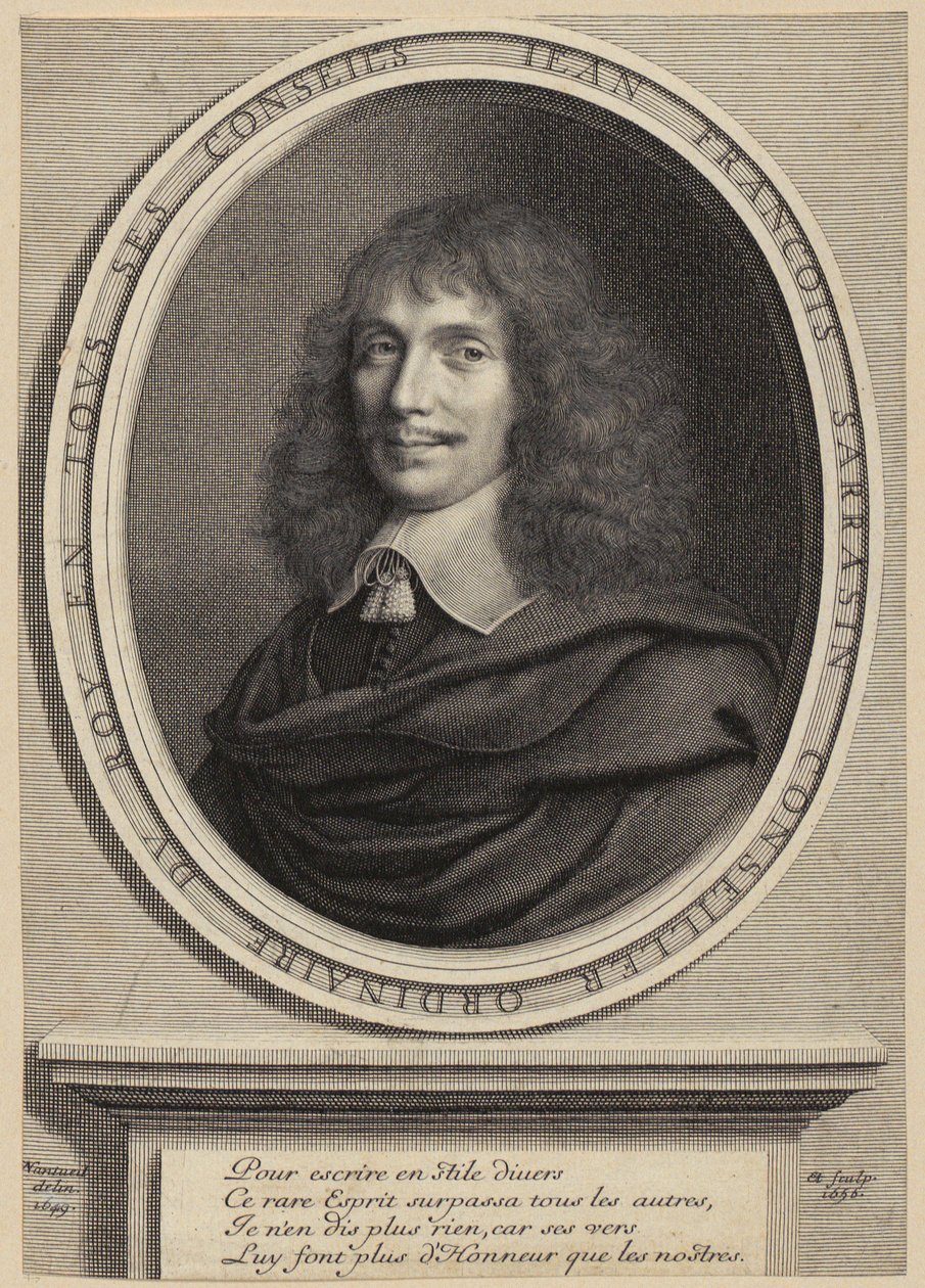 Ritratto di Jean-François Sarrazin [Sarrasin] da Robert Nanteuil