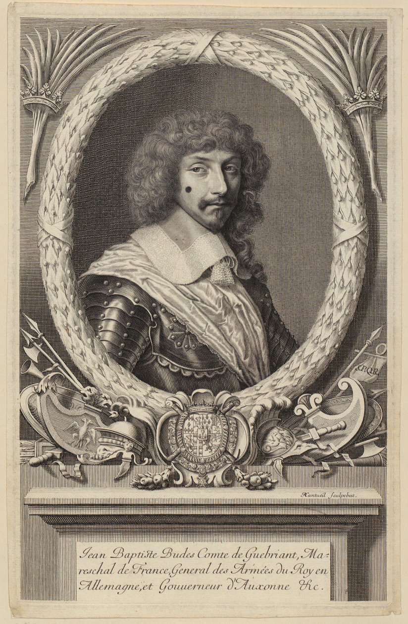 Ritratto di Jean Baptiste Budes de Guébriant, maresciallo francese da Robert Nanteuil