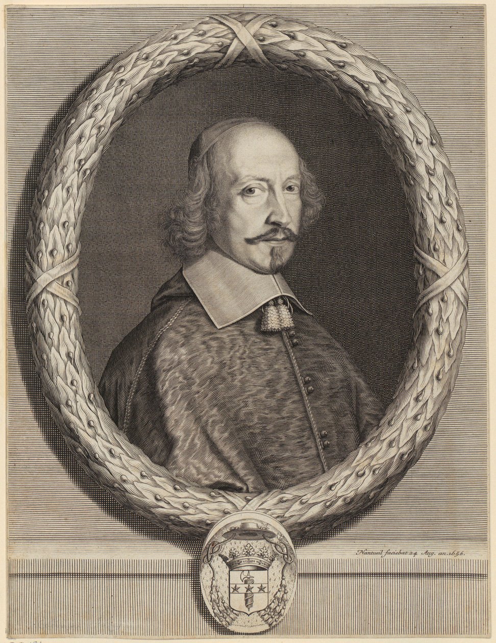 Ritratto del cardinale Jules Mazarin da Robert Nanteuil