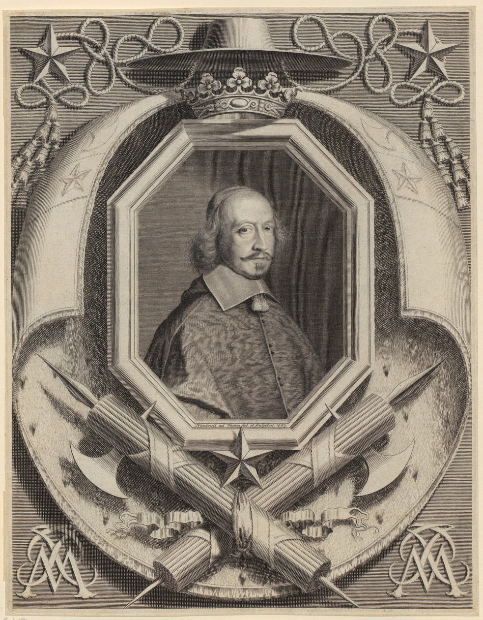Ritratto del cardinale Jules Mazarin da Robert Nanteuil