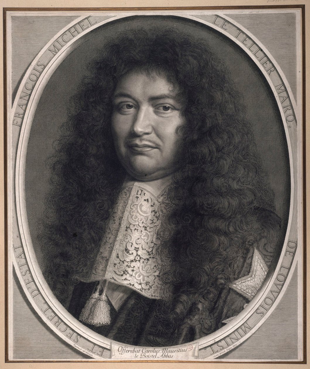 Ritratto di François Michel Le Tellier, marchese di Louvois, ministro e segretario di Stato da Robert Nanteuil