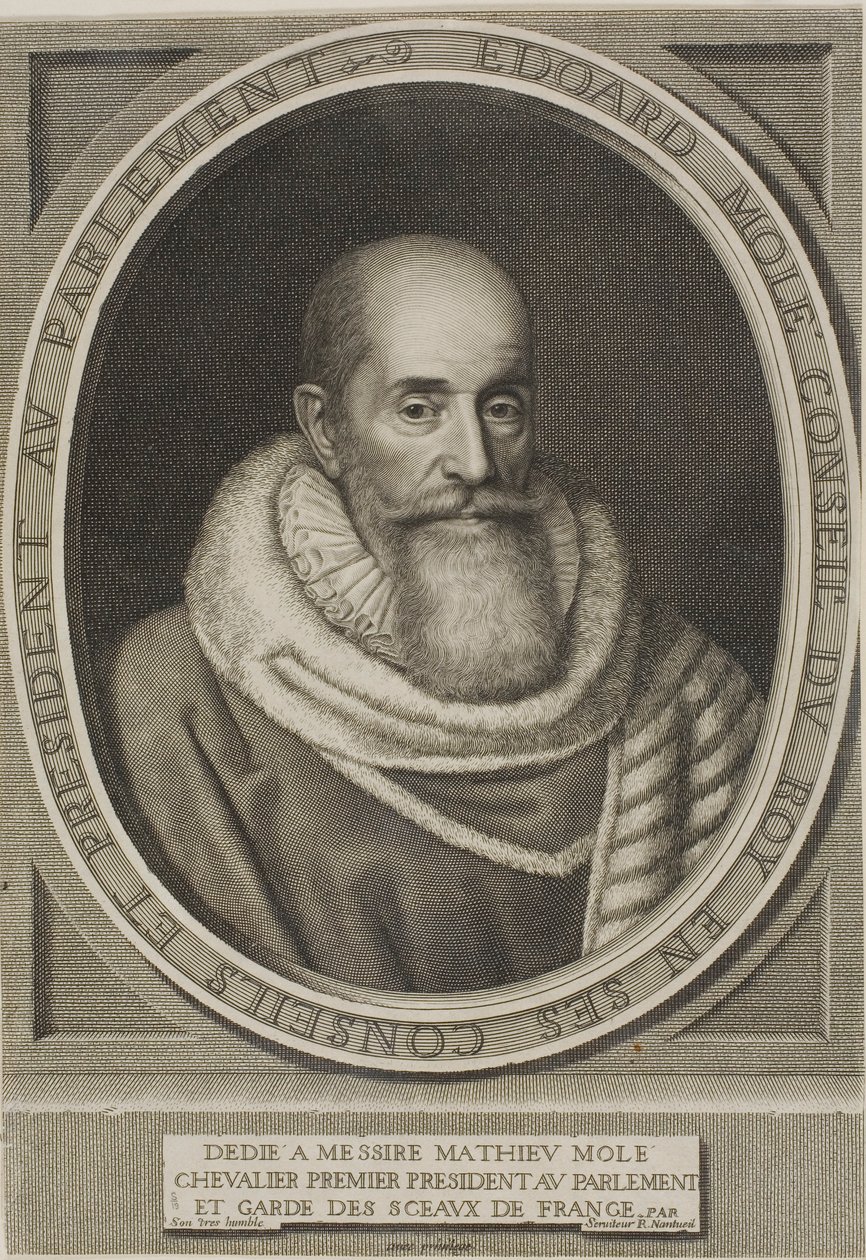 Ritratto di Edouard Molé da Robert Nanteuil