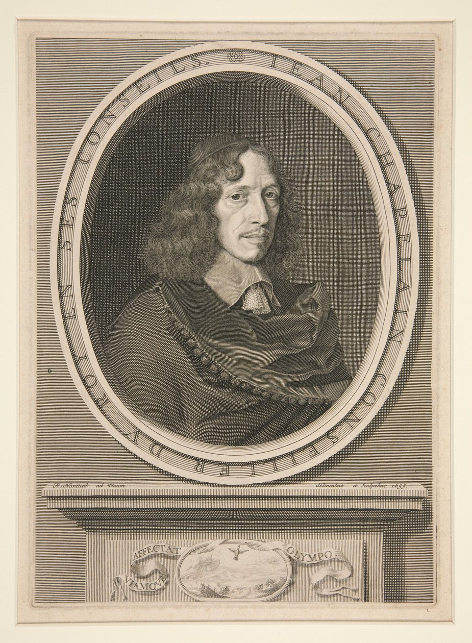 Ritratto di Jean Chapelain, consigliere del re da Robert Nanteuil