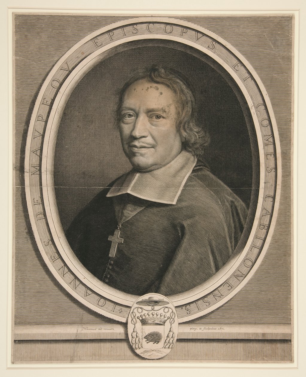 Ritratto di Jean de Maupeou, Vescovo e Conte di Chalons-sur-Saone da Robert Nanteuil